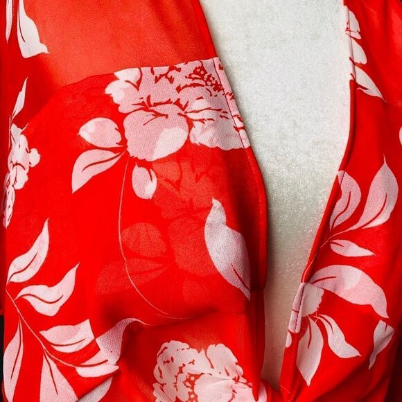 NWT Show Me Your Mumu Hava Nova Floral Sheer Top - Picture 3 of 5